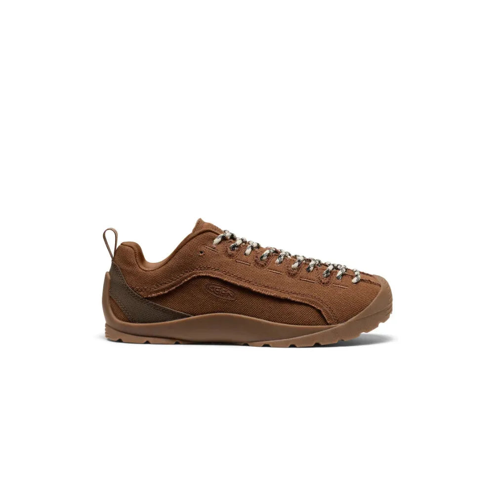 Left side view of KEEN x Skall Studio Jasper Split Sneaker Skall Brown