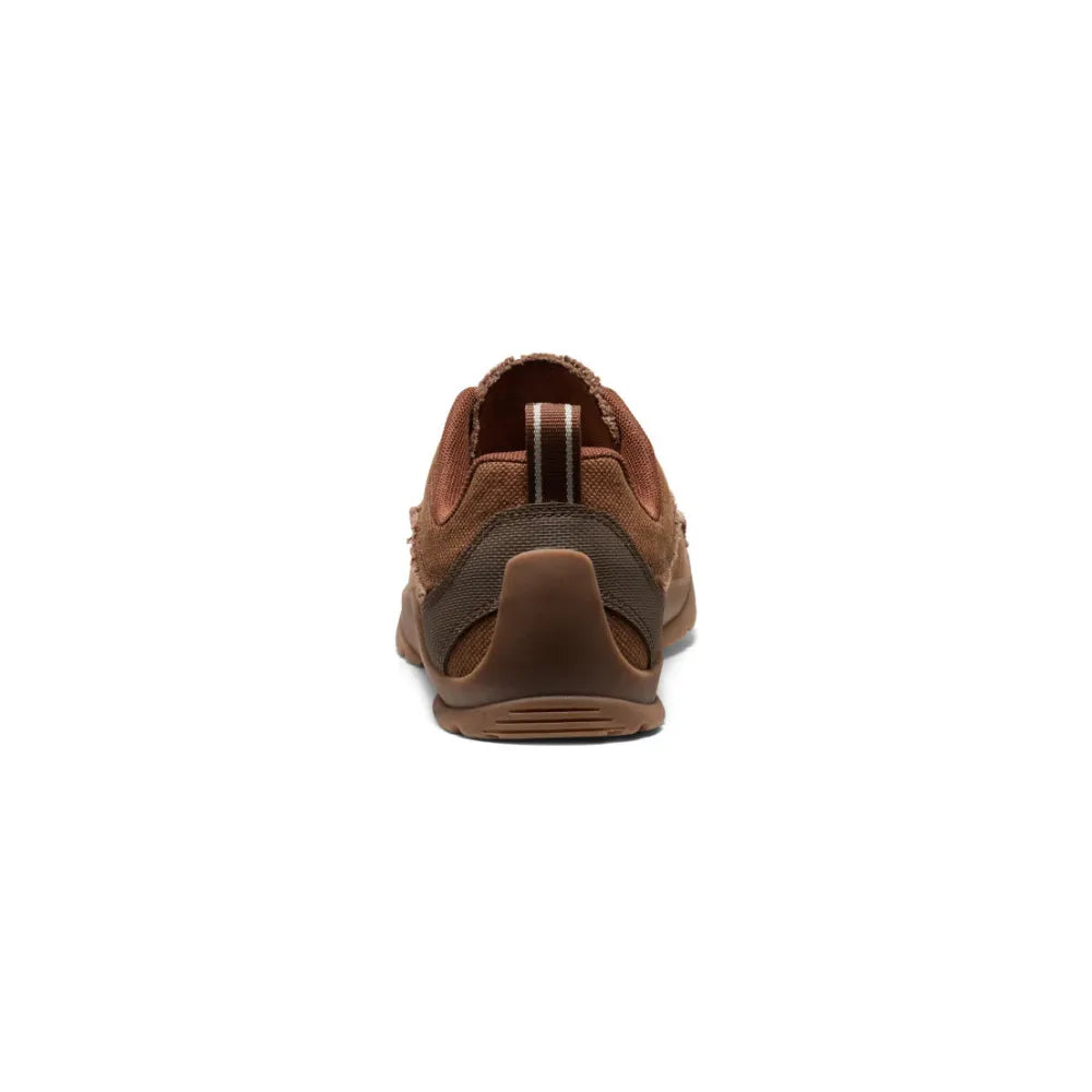 Rear view of KEEN x Skall Studio Jasper Split Sneaker Skall Brown