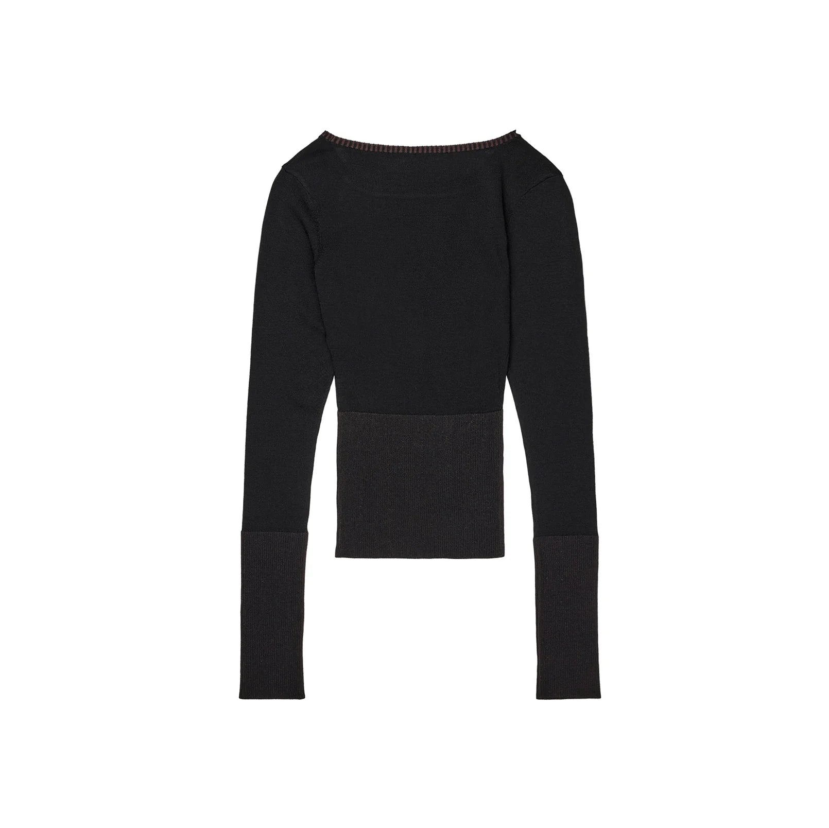 Back view of Kernemilk Gardenia Blouse in Dark Brown