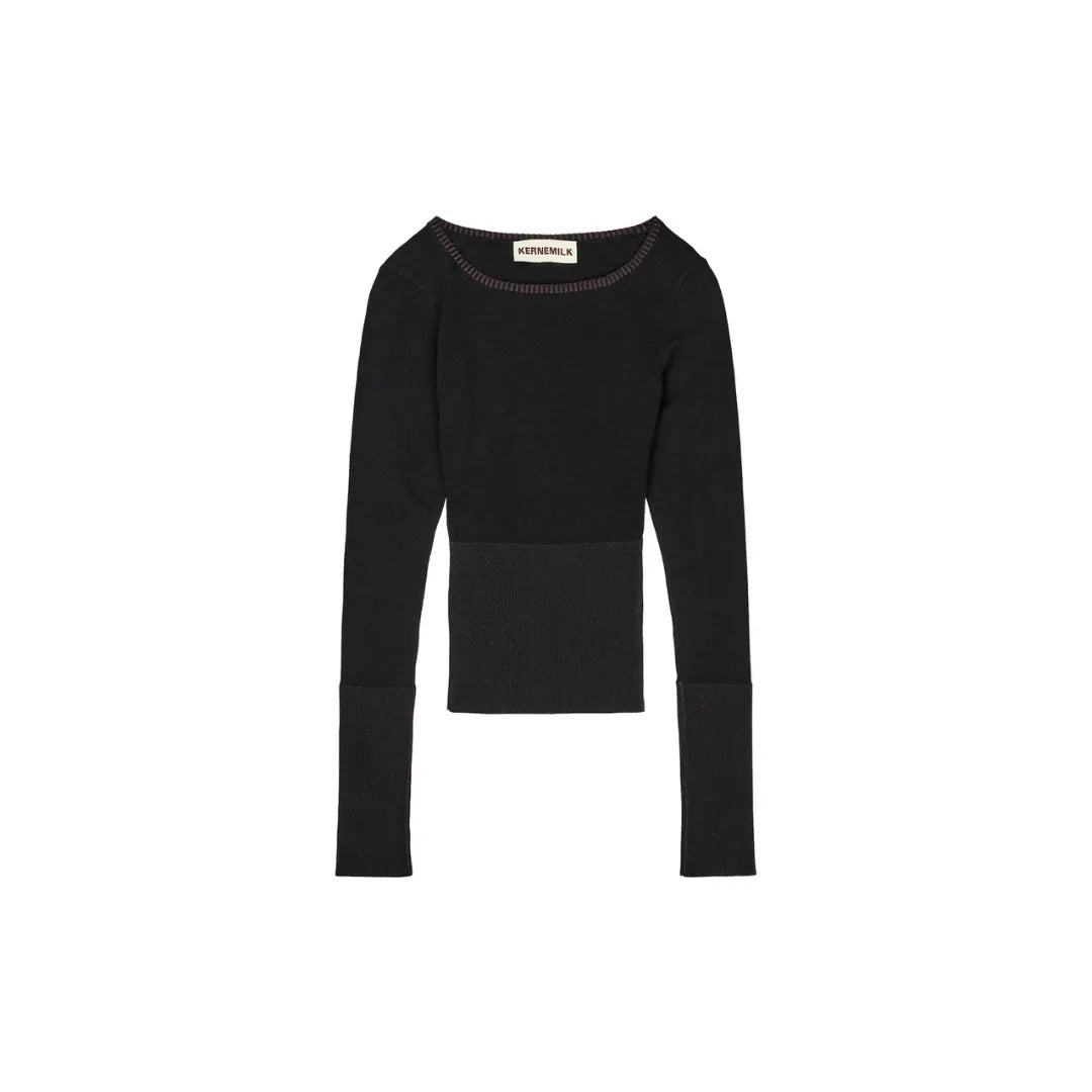 Kernemilk Gardenia Blouse in Dark Brown