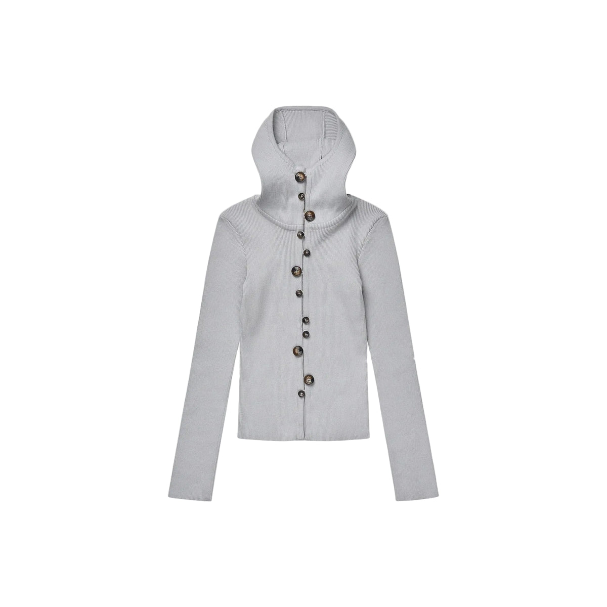Kernemilk Looney Cardigan Grey front view