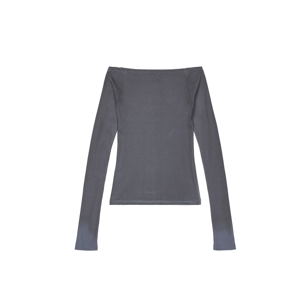 Back view of Kernemilk Matilda Cardigan in Dusty Blue