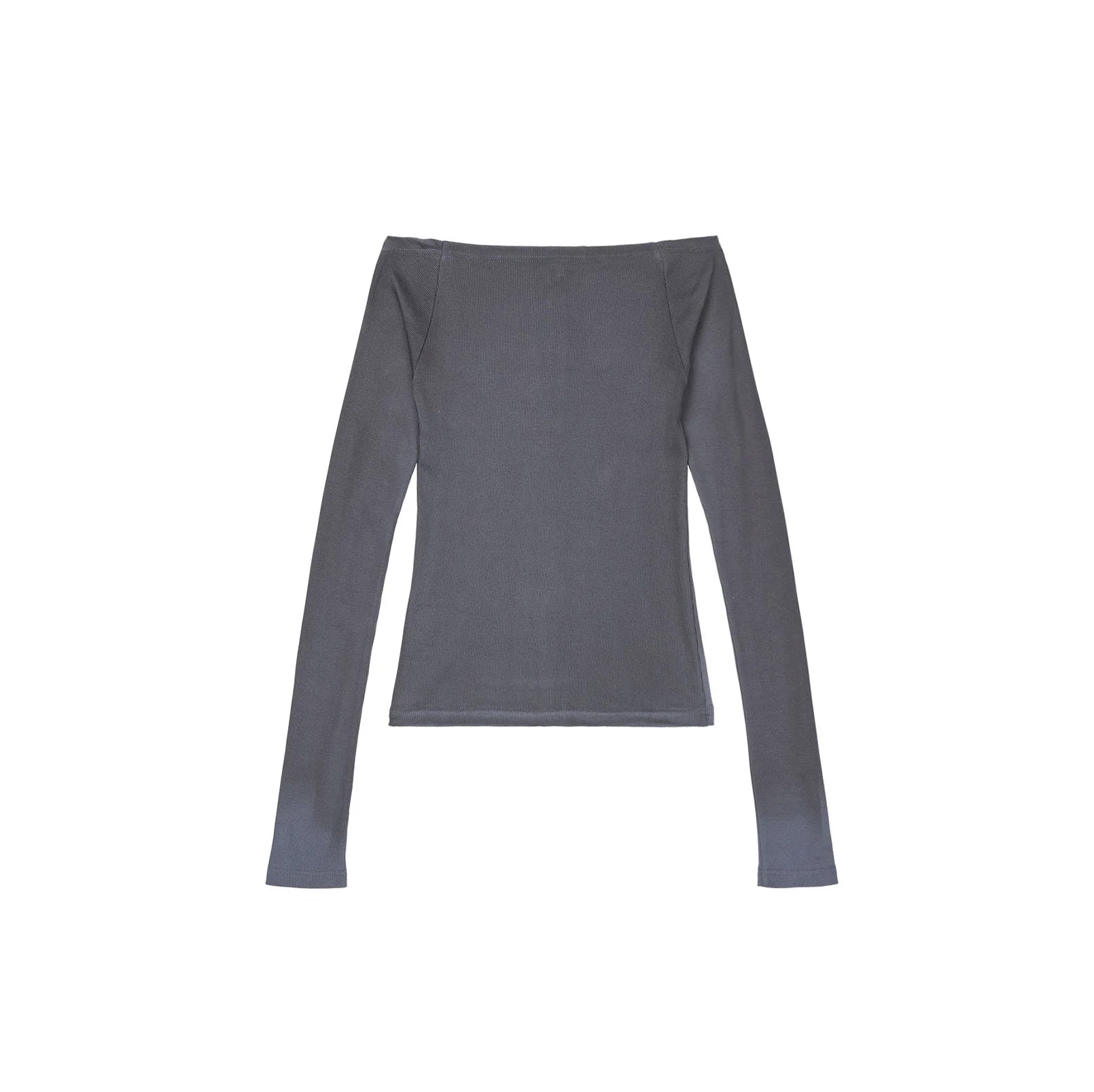 Back view of Kernemilk Matilda Cardigan in Dusty Blue