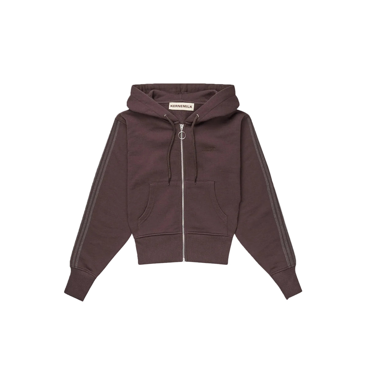 Kernemilk Summer Hoodie Brown front view