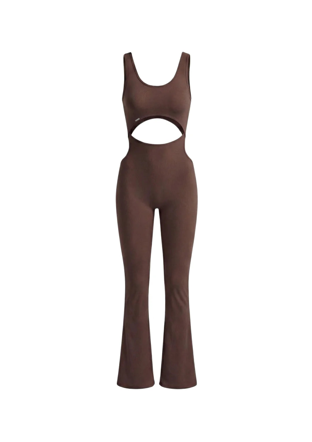 WearRame Leda Dynamic Full Body Flare Onesie in Espresso front view