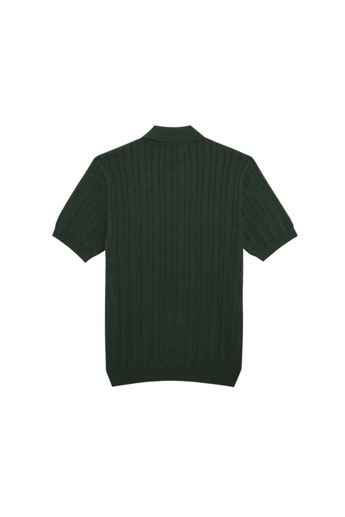 MadetoMature Cable Knitted Polo Green