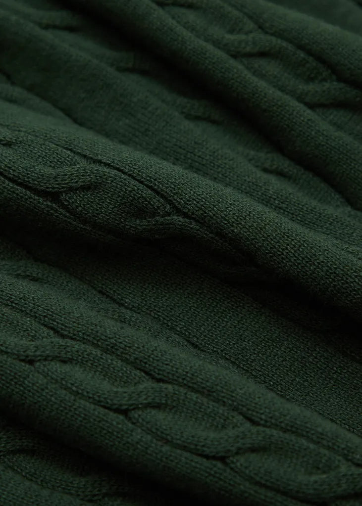 MadetoMature Cable Knitted Polo Green