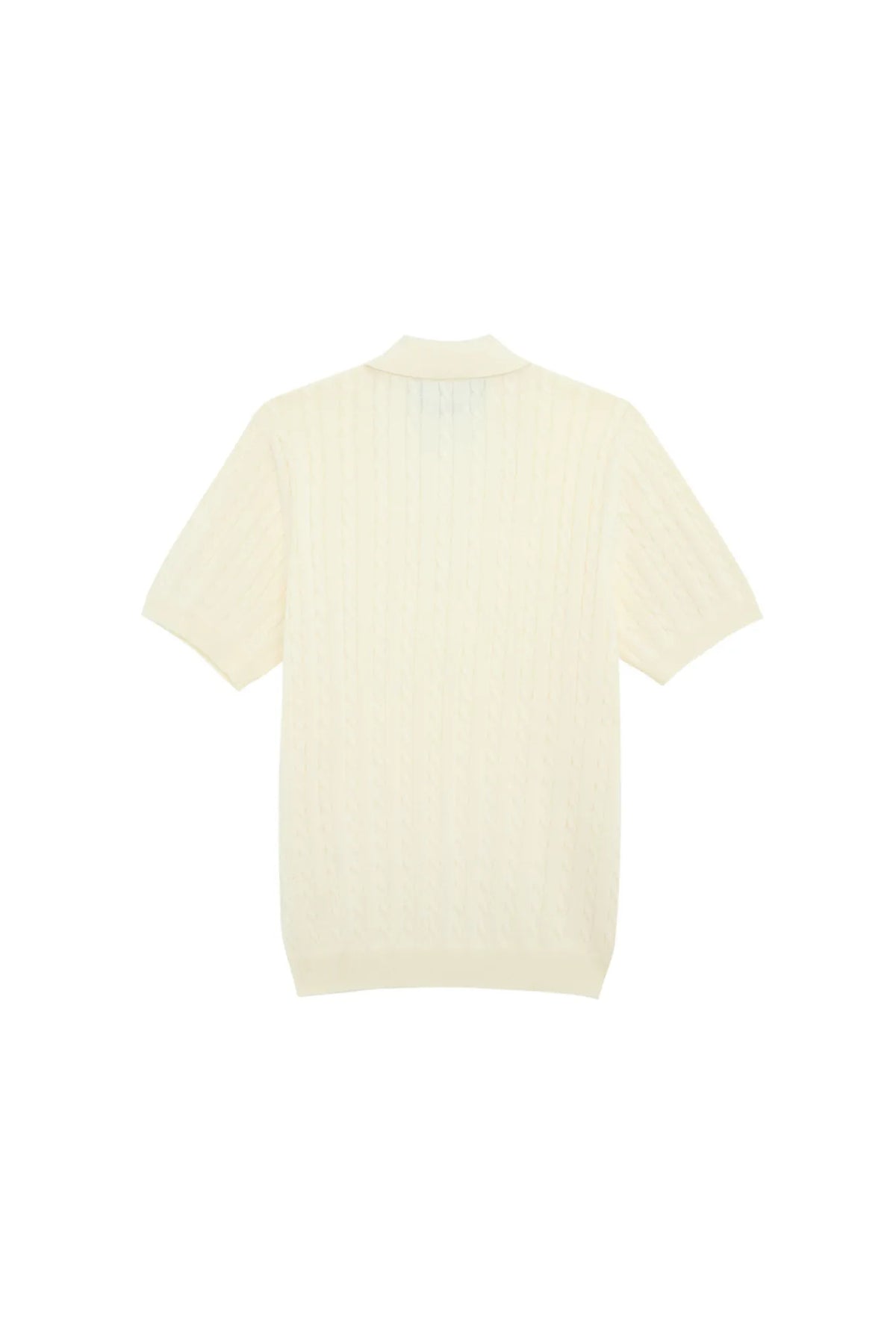 MadetoMature Cable Knitted Polo Ivory