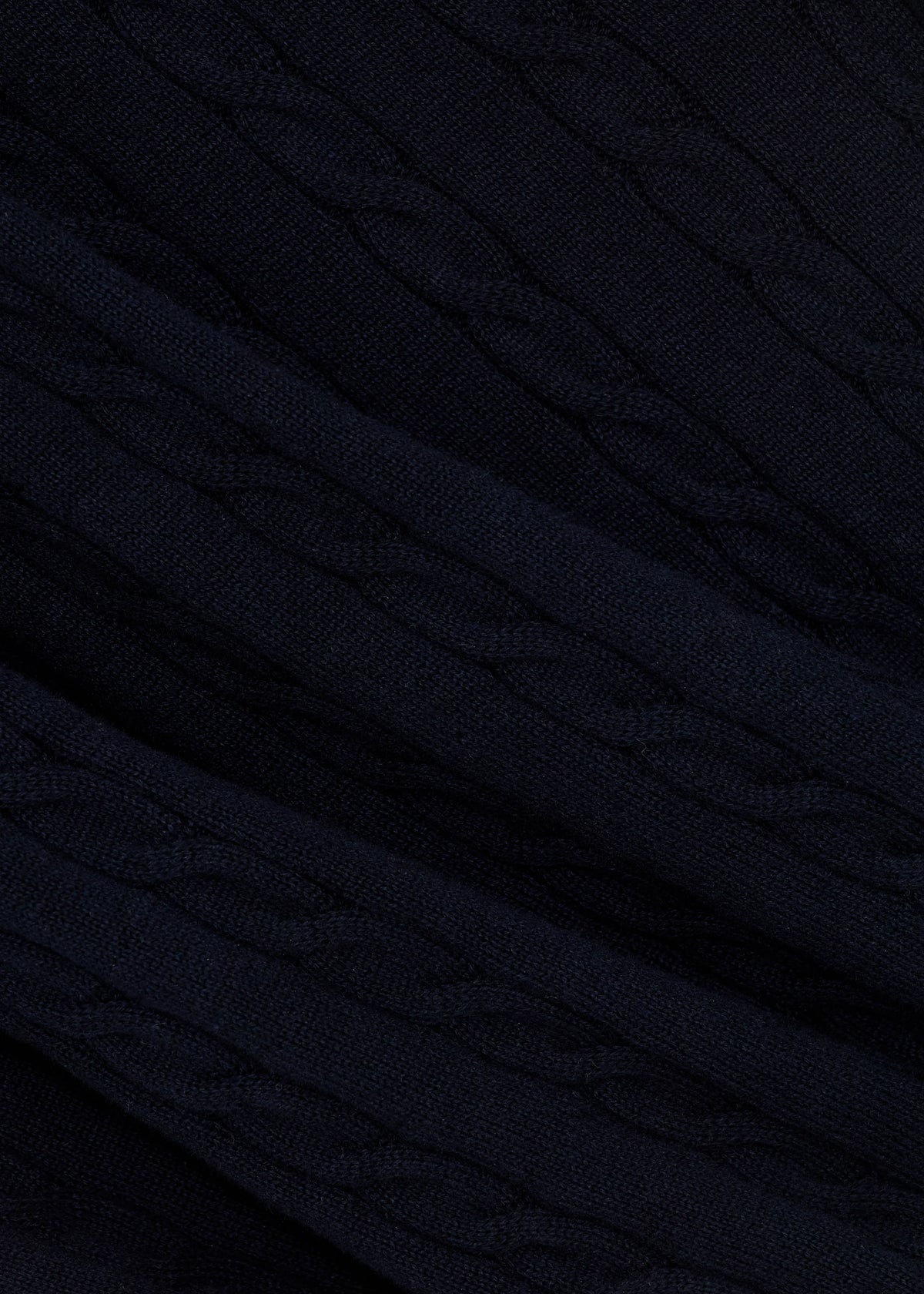 MadetoMature Cable Knitted Polo Navy