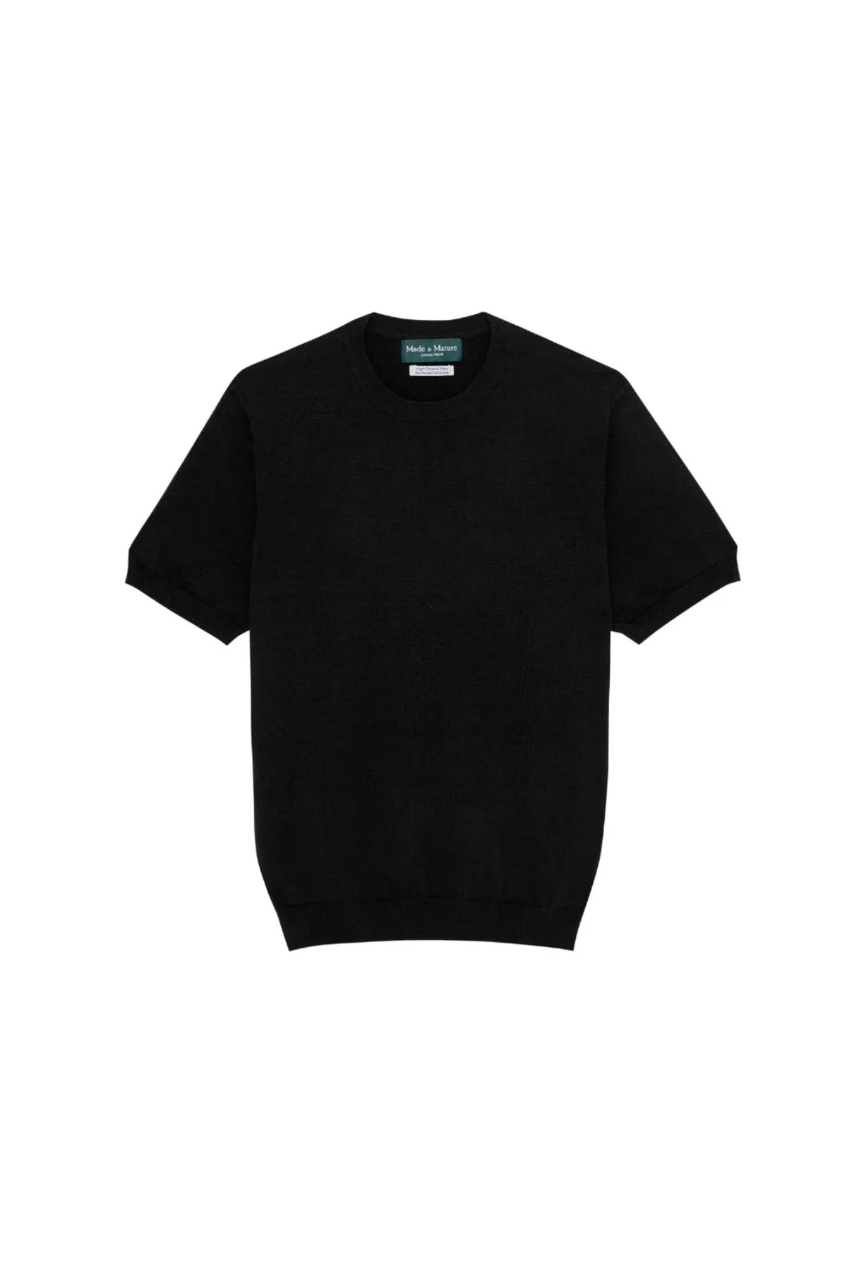 MadetoMature Knitted Crew Neck Tee  Black