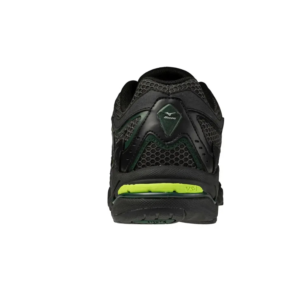 Back view of Mizuno Wave MG4 LS in Dark Grey Green