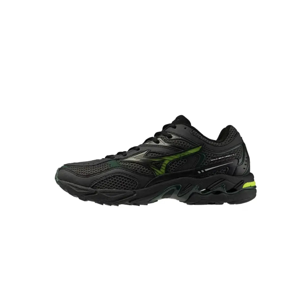 Side view of Mizuno Wave MG4 LS in Dark Grey Green