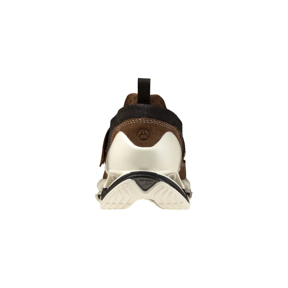 Rear view of Mizuno Wave Prophecy Ring Moc Setsumasa Kobayashi Brown Off White