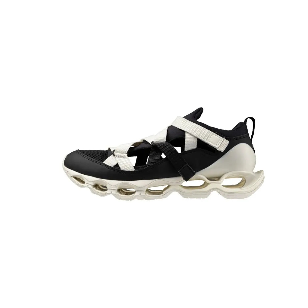 Right side view of Mizuno Wave Prophecy Strap Black Snow White