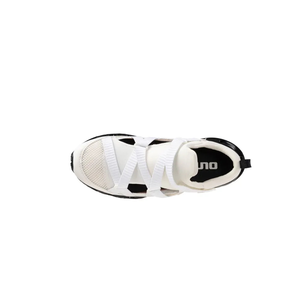 Top view of Mizuno Wave Prophecy Strap in White Black