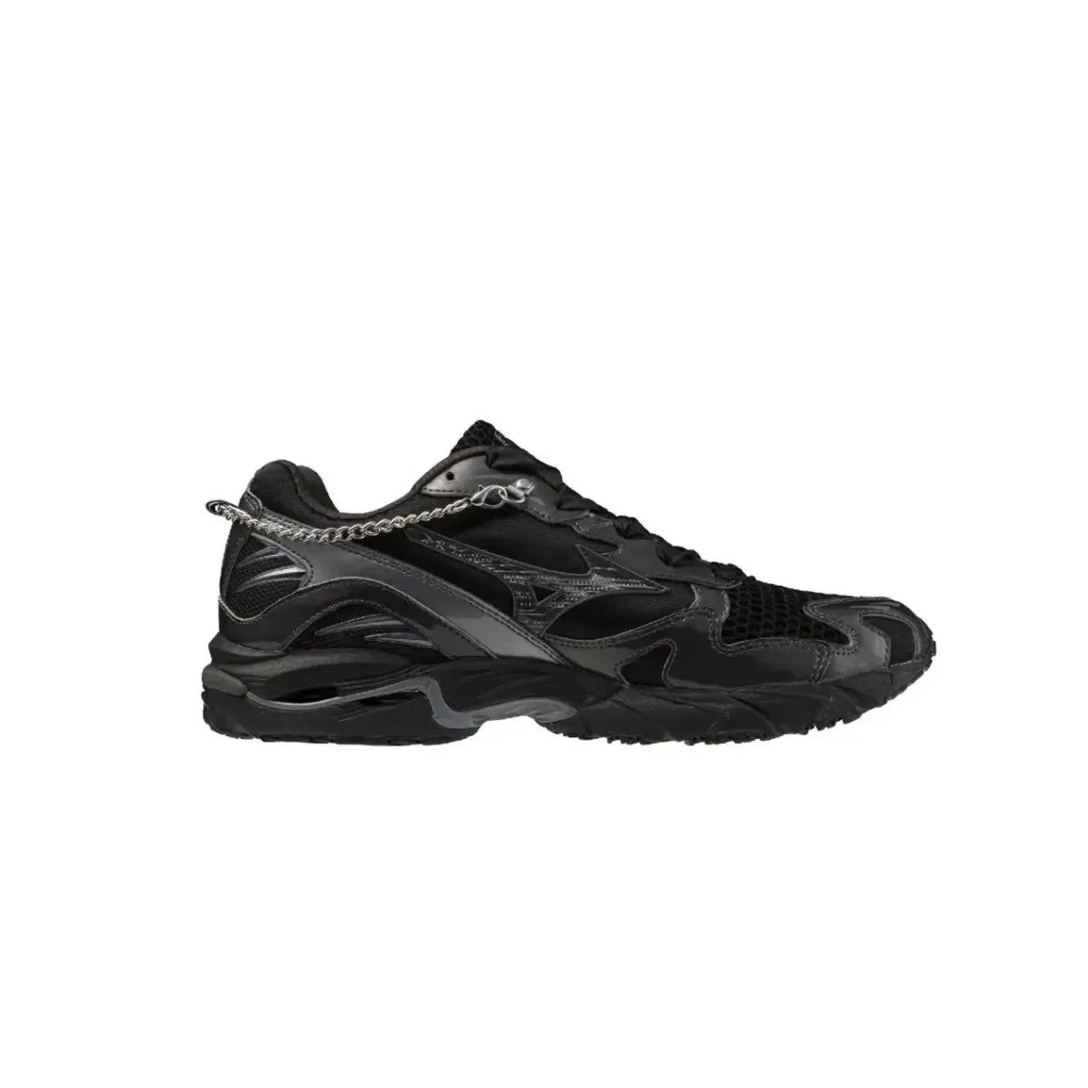Mizuno Wave Rider 10 Jewels Pack Black Quiet Shade lateral side view