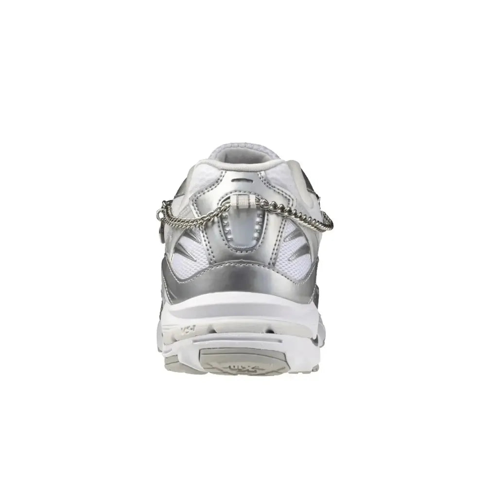 Mizuno Wave Rider 10 Jewels Pack Cloudscape Silver heel view