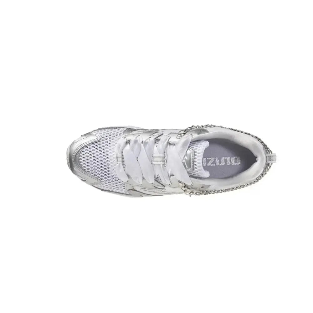 Mizuno Wave Rider 10 Jewels Pack Cloudscape Silver top view