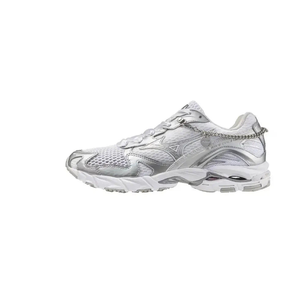 Mizuno Wave Rider 10 Jewels Pack Cloudscape Silver side view