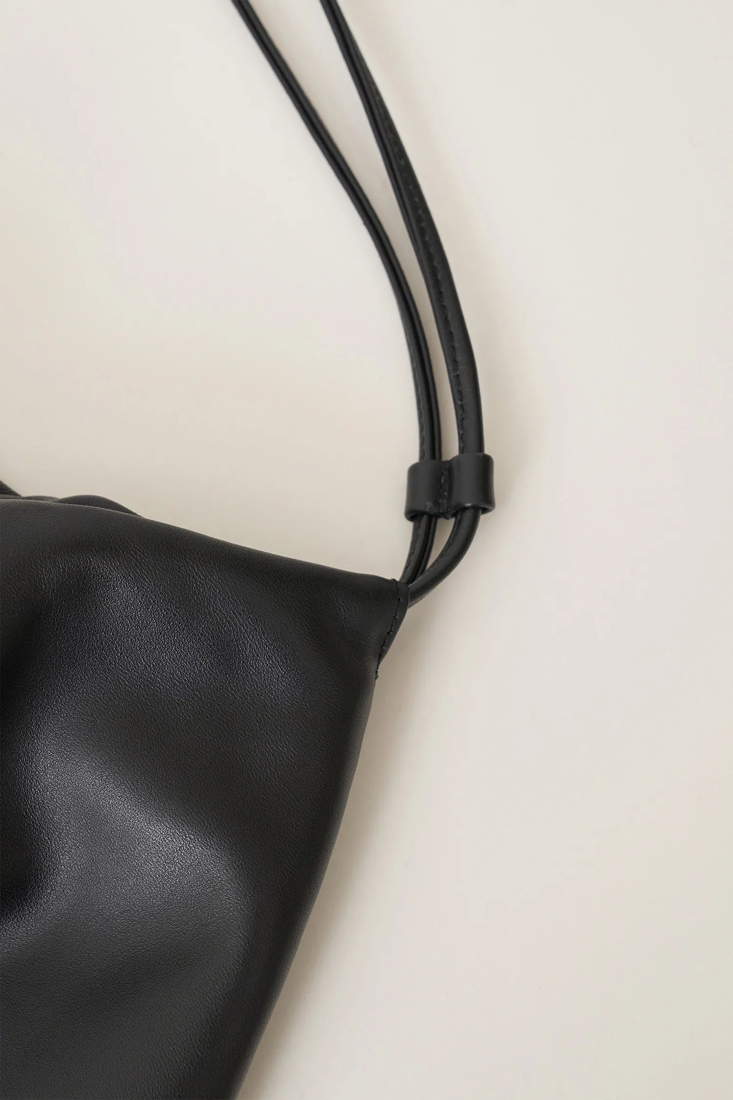 Strap detail of Nella Strap Large Bag in Black