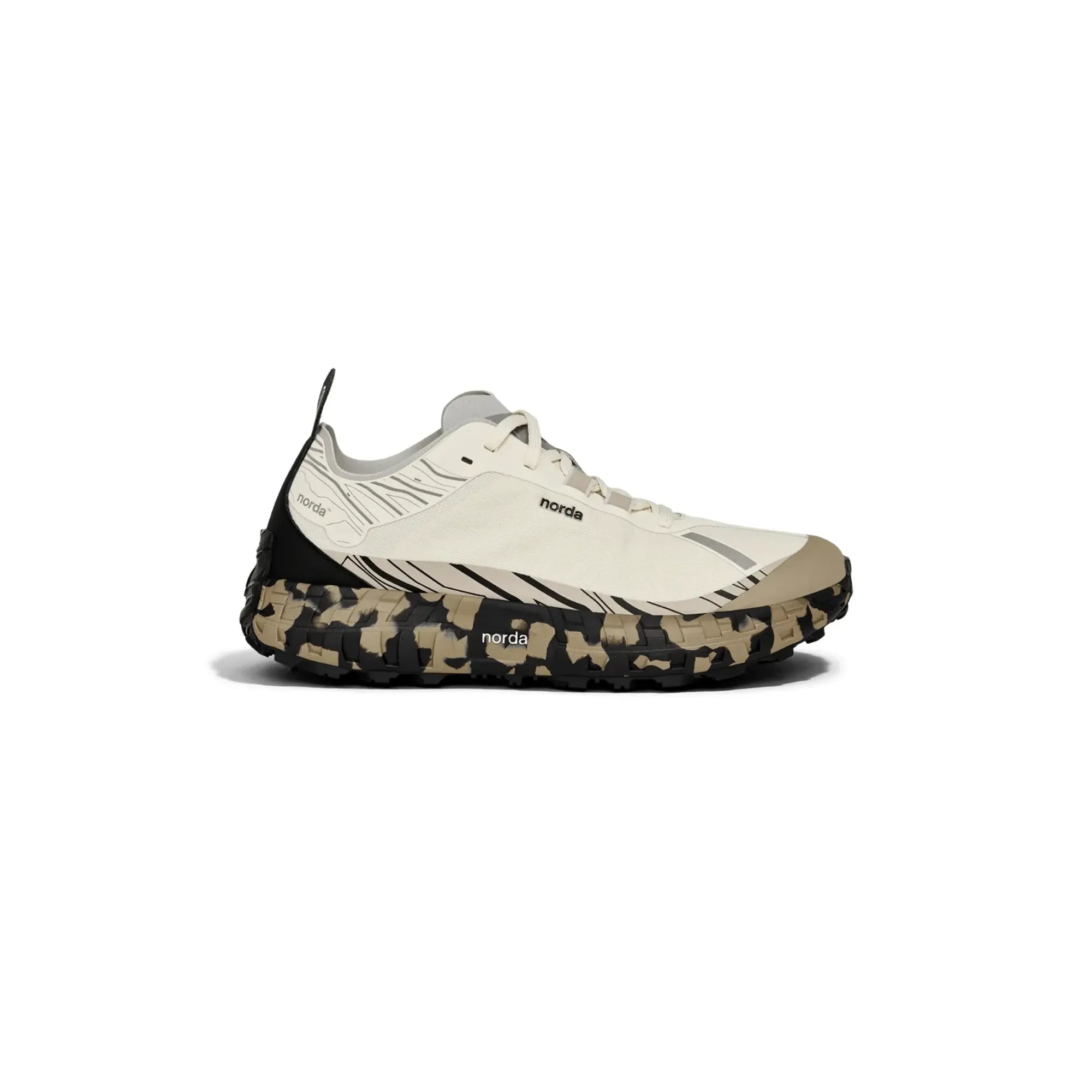 Norda 001A Abyss trail running shoes side view lightweight performance sneaker