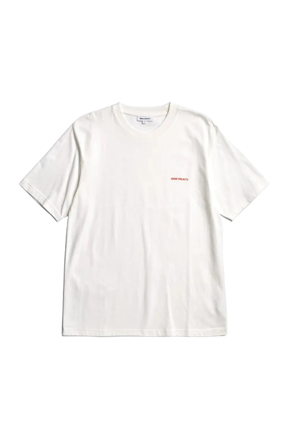 Norse Projects Dyrehaven organic logo print t-shirt white front view