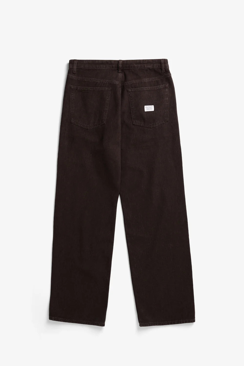 Back view Norse Projects Korshavn shale twill pants relaxed tapered fit