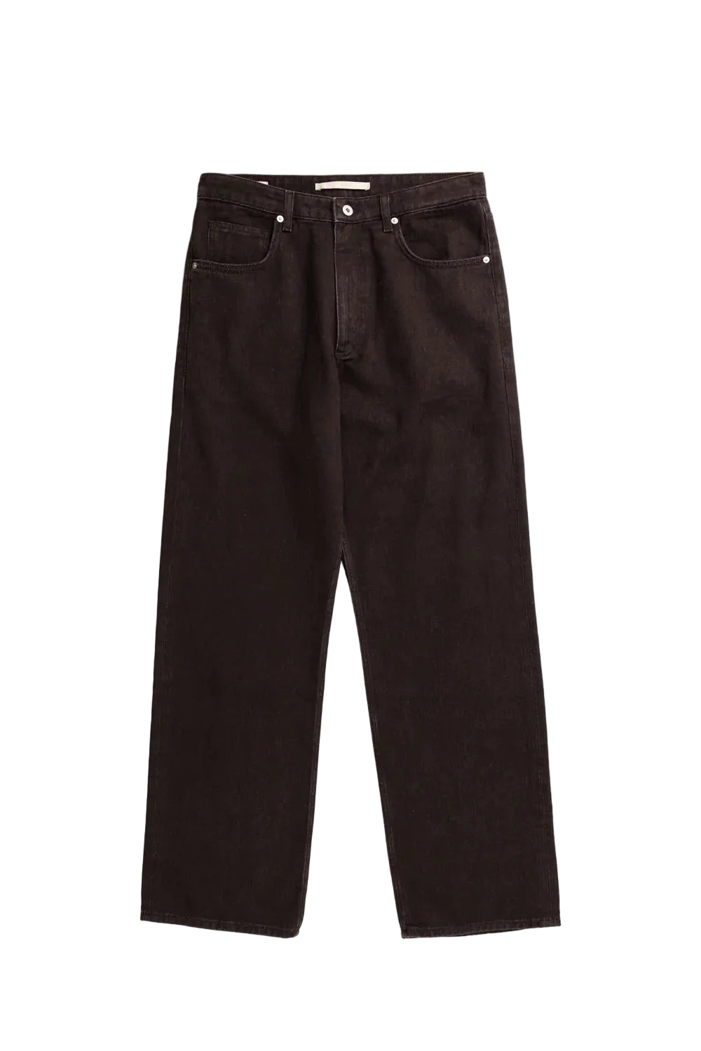 Norse Projects Korshavn relaxed 5 pocket resist dyed twill pants shale front view
