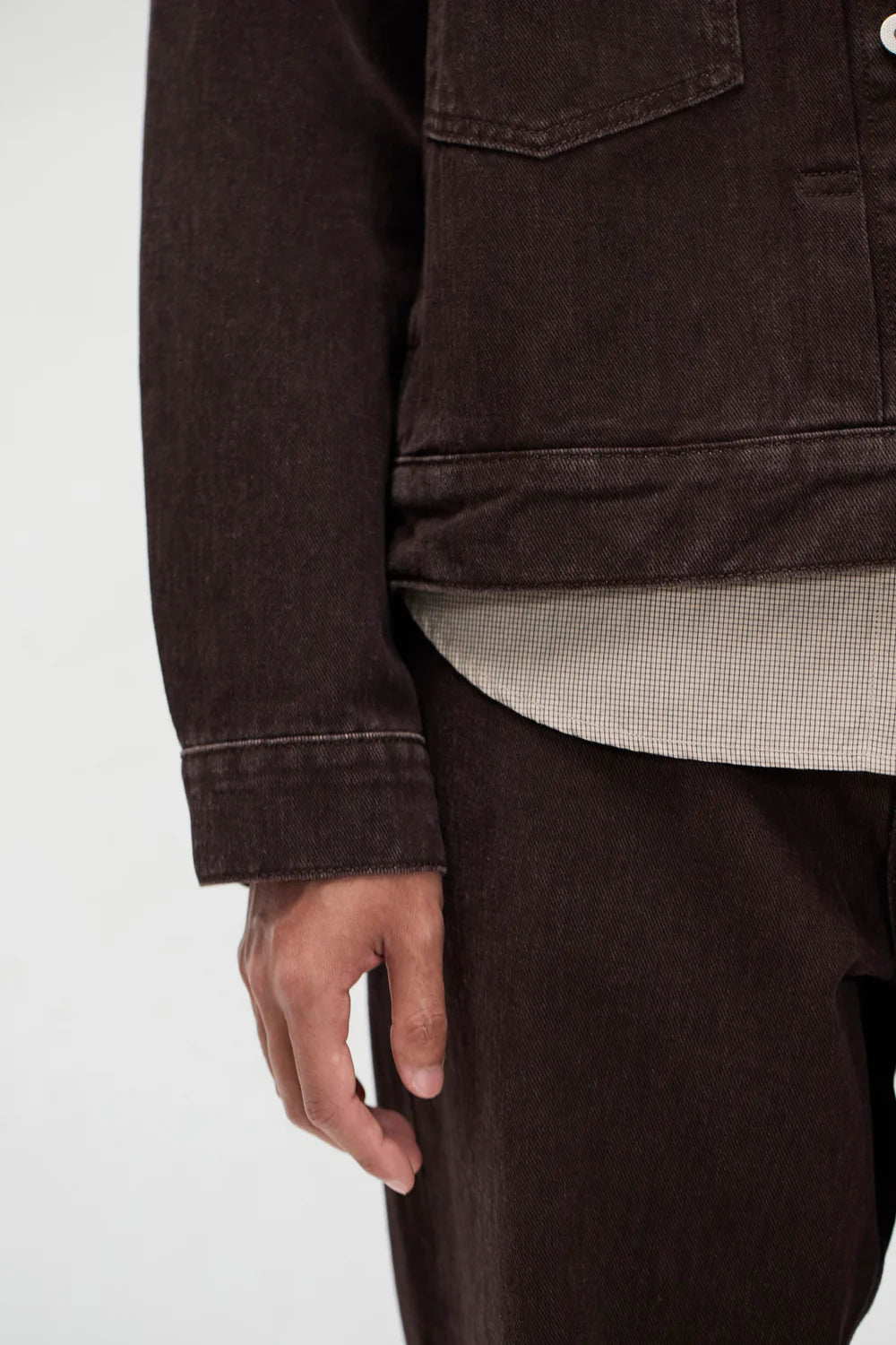 Sleeve detail Norse Projects Storadal Type II jacket shale boxy fit