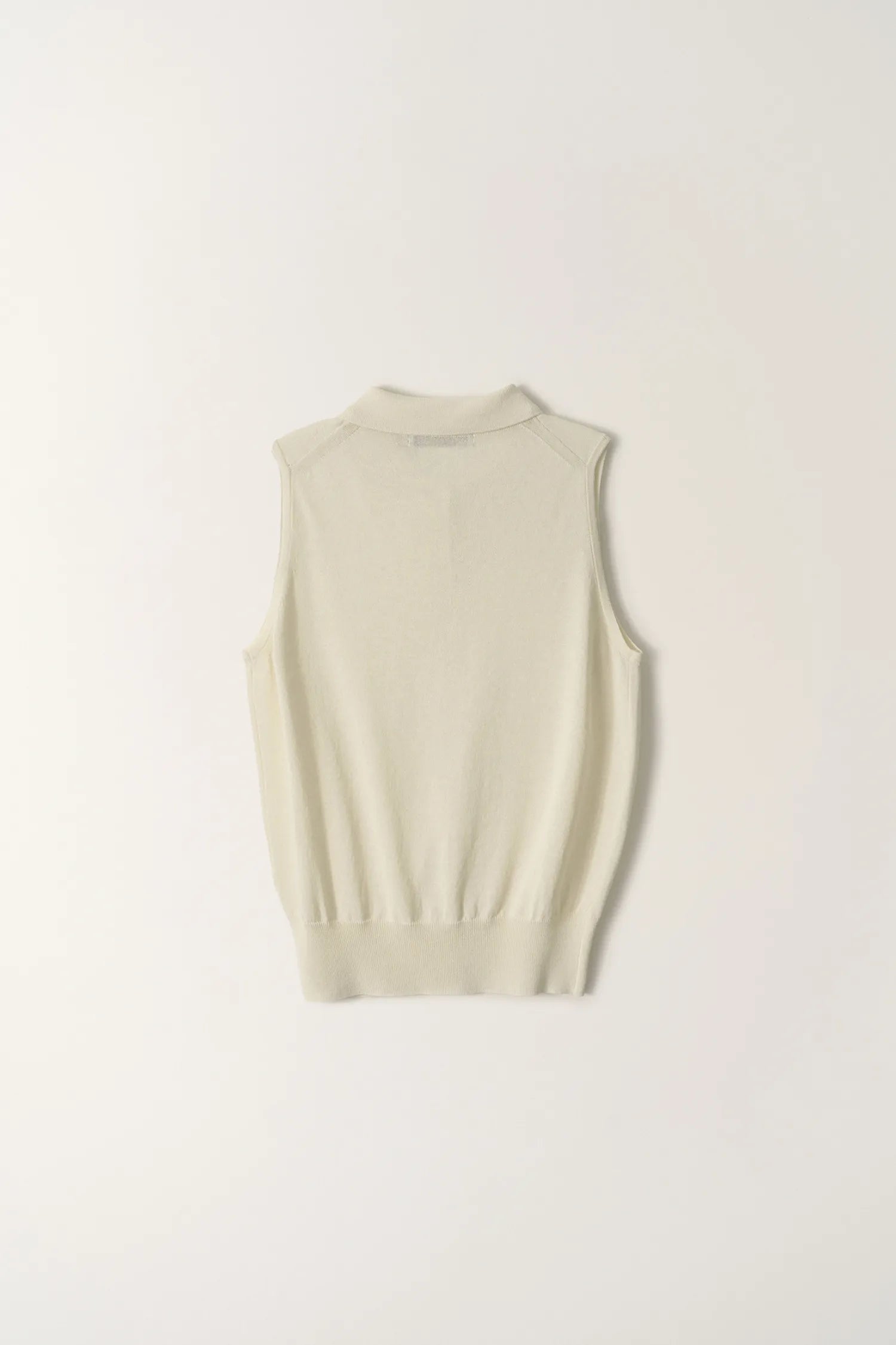 Nothing Written Lash Sleeveless Knit Top Ivory back view