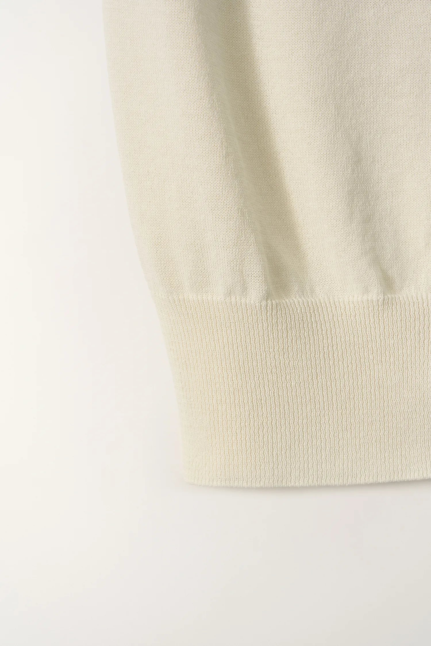Nothing Written Lash Sleeveless Knit Top Ivory cuff knit detail