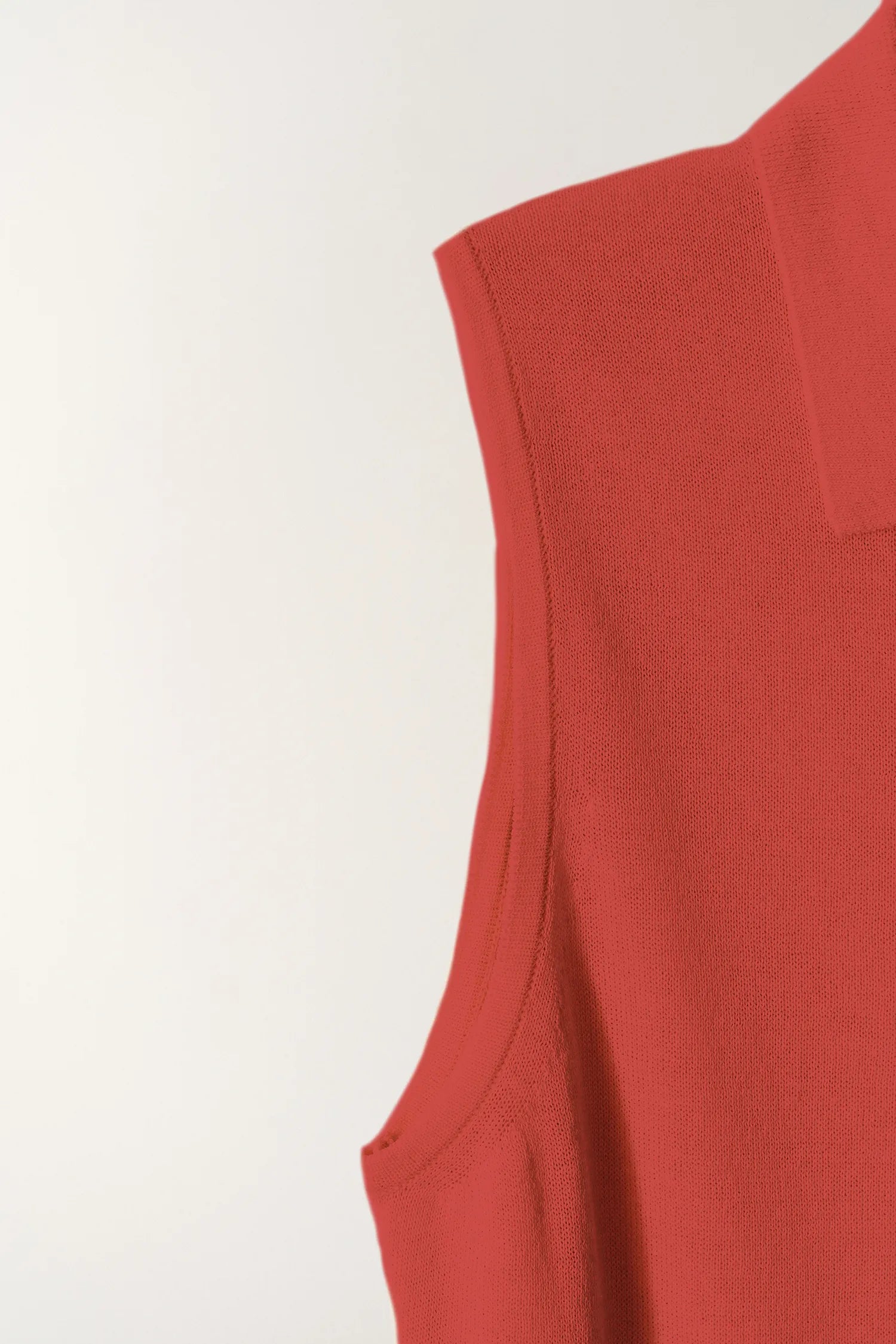 Nothing Written Lash Sleeveless Knit Top Red armhole detail