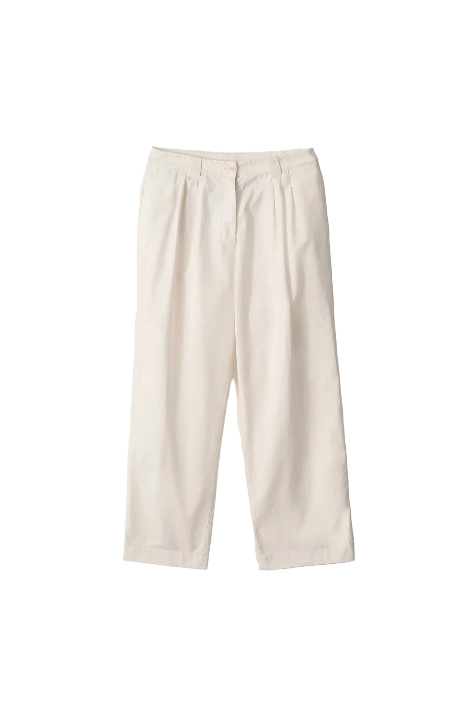 Nothing Written Lena 3-Tuck Pants White front view
