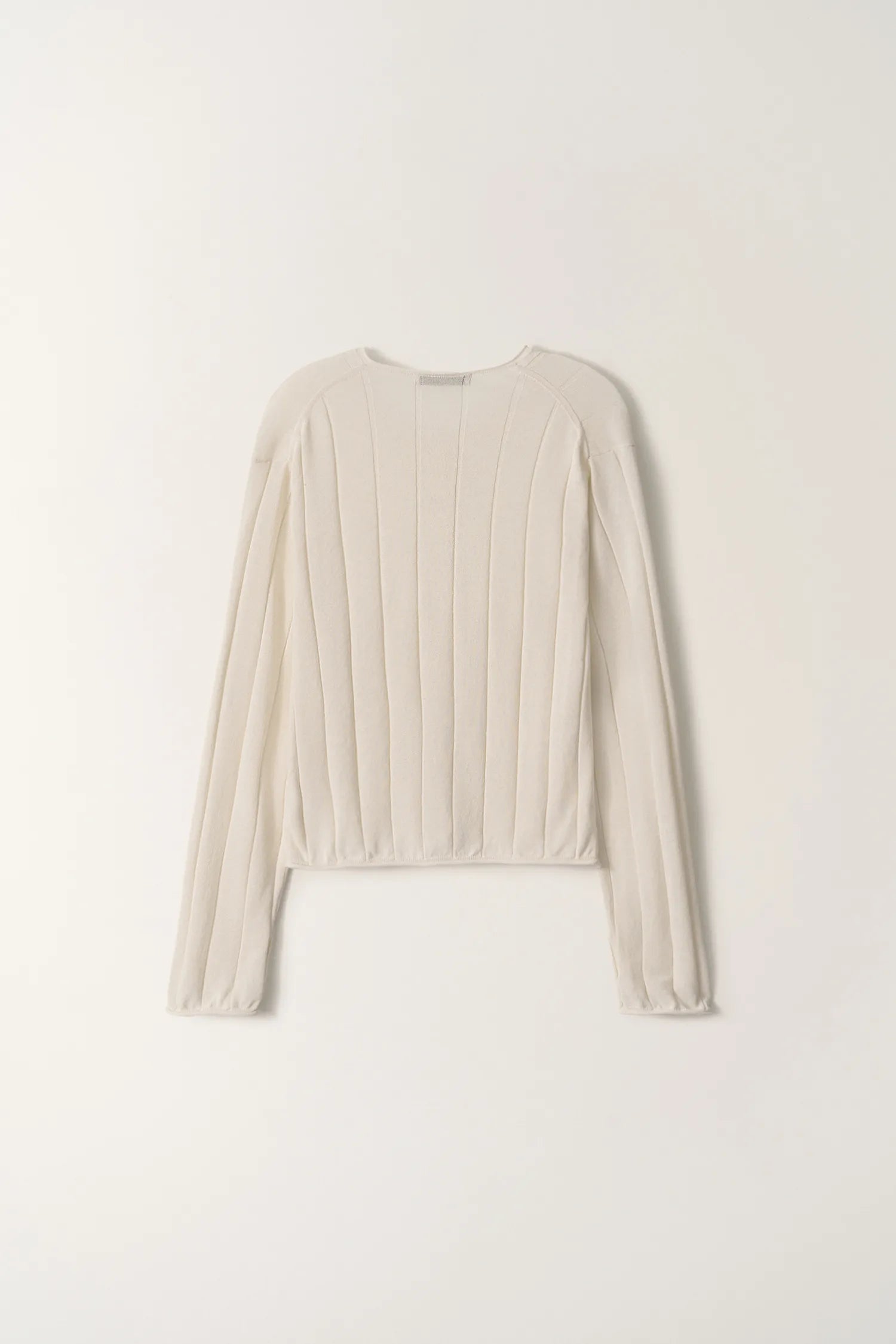Nothing Written Nave Paper Knit Cardigan Ivory back view