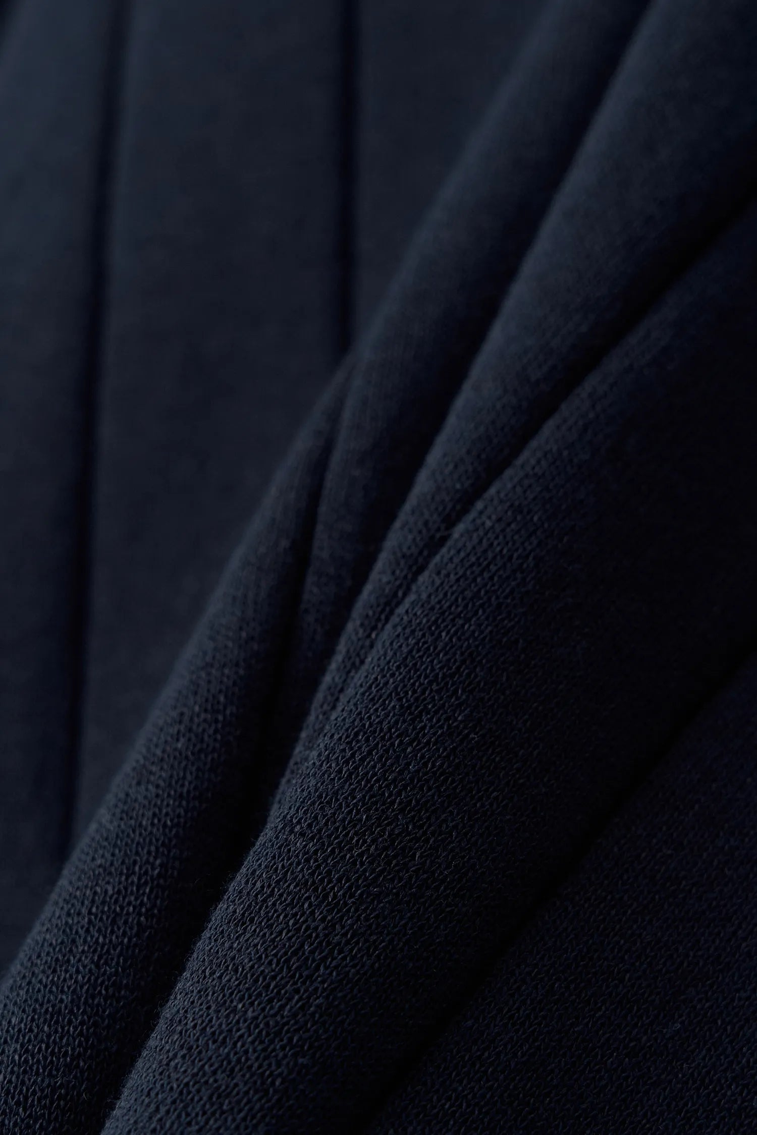 Nothing Written Nave Paper Knit Cardigan Navy knit texture detail