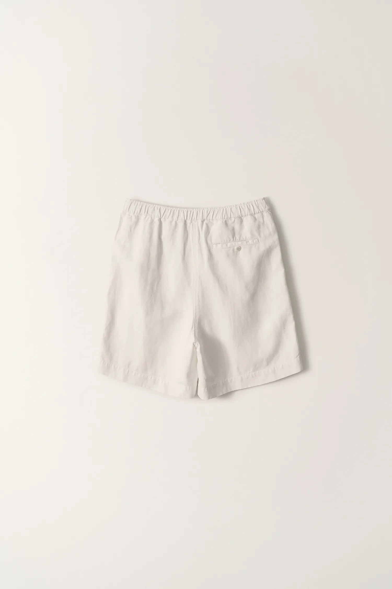 Nothing Written Pale Linen Banding Pants White back view