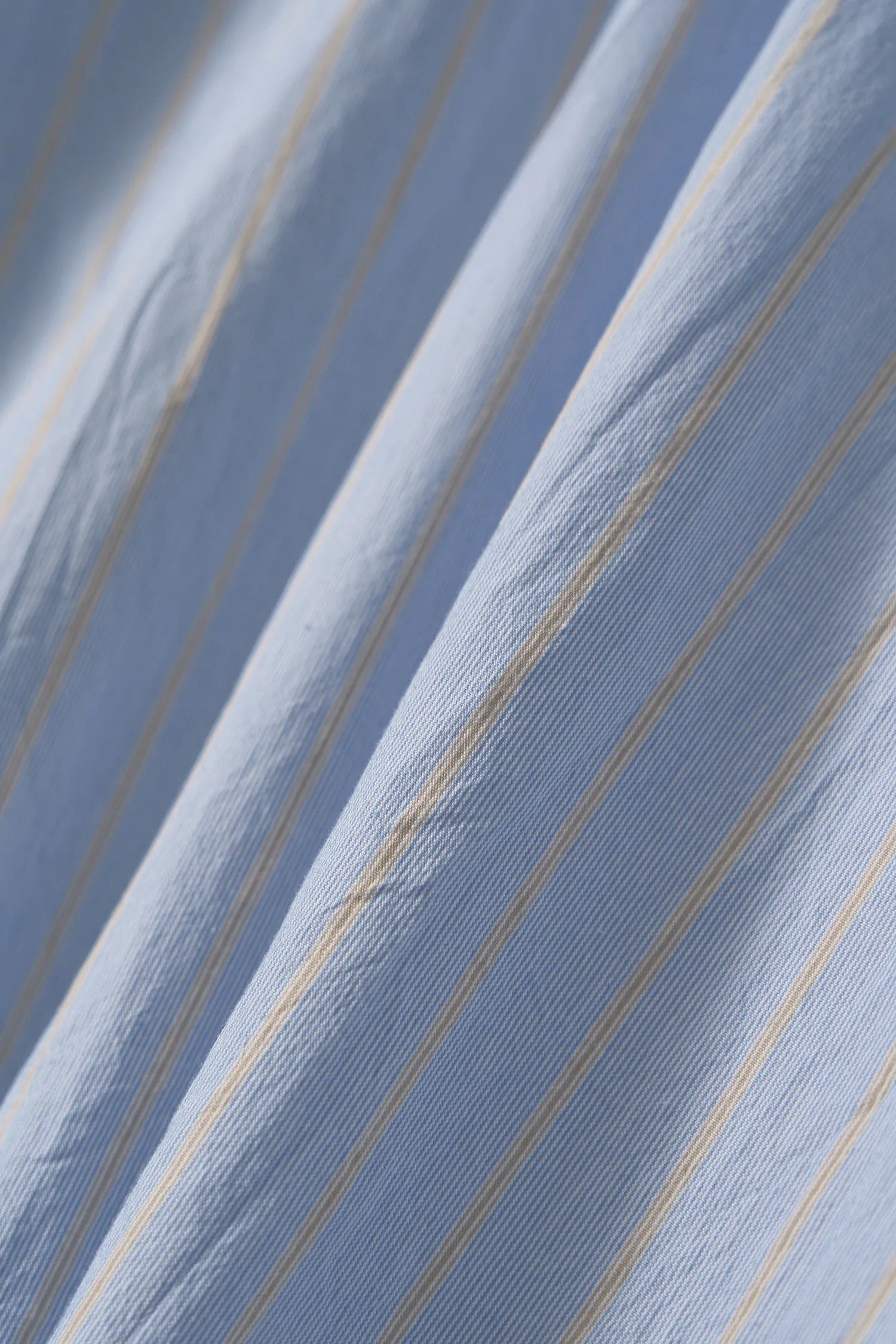 Nothing Written Panny Harrington Jacket Blue Stripe fabric texture detail