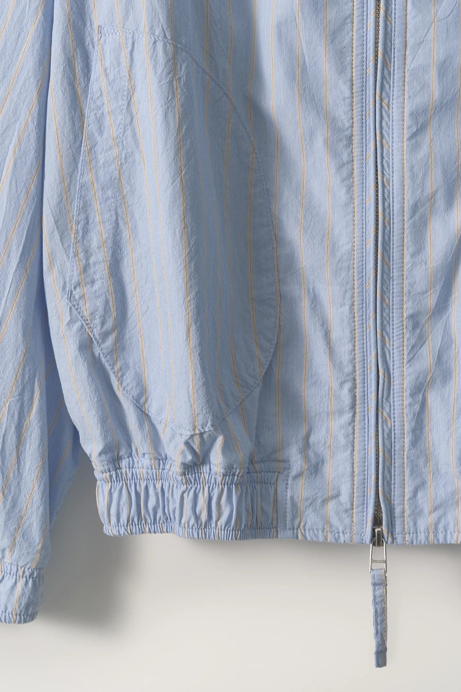 Nothing Written Panny Harrington Jacket Blue Stripe hem detail
