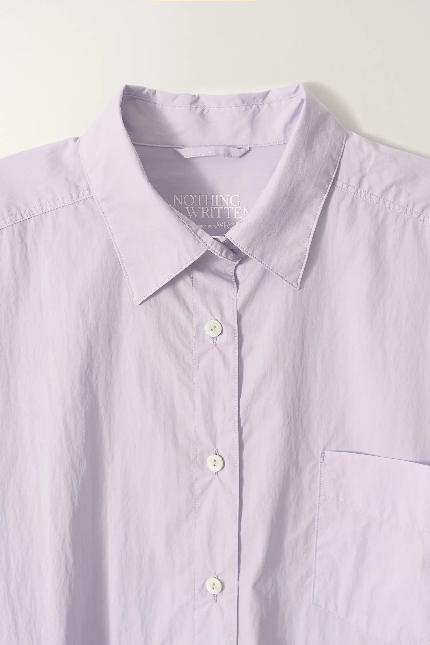 Nothing Written Sunne Shirt Lavender collar detail