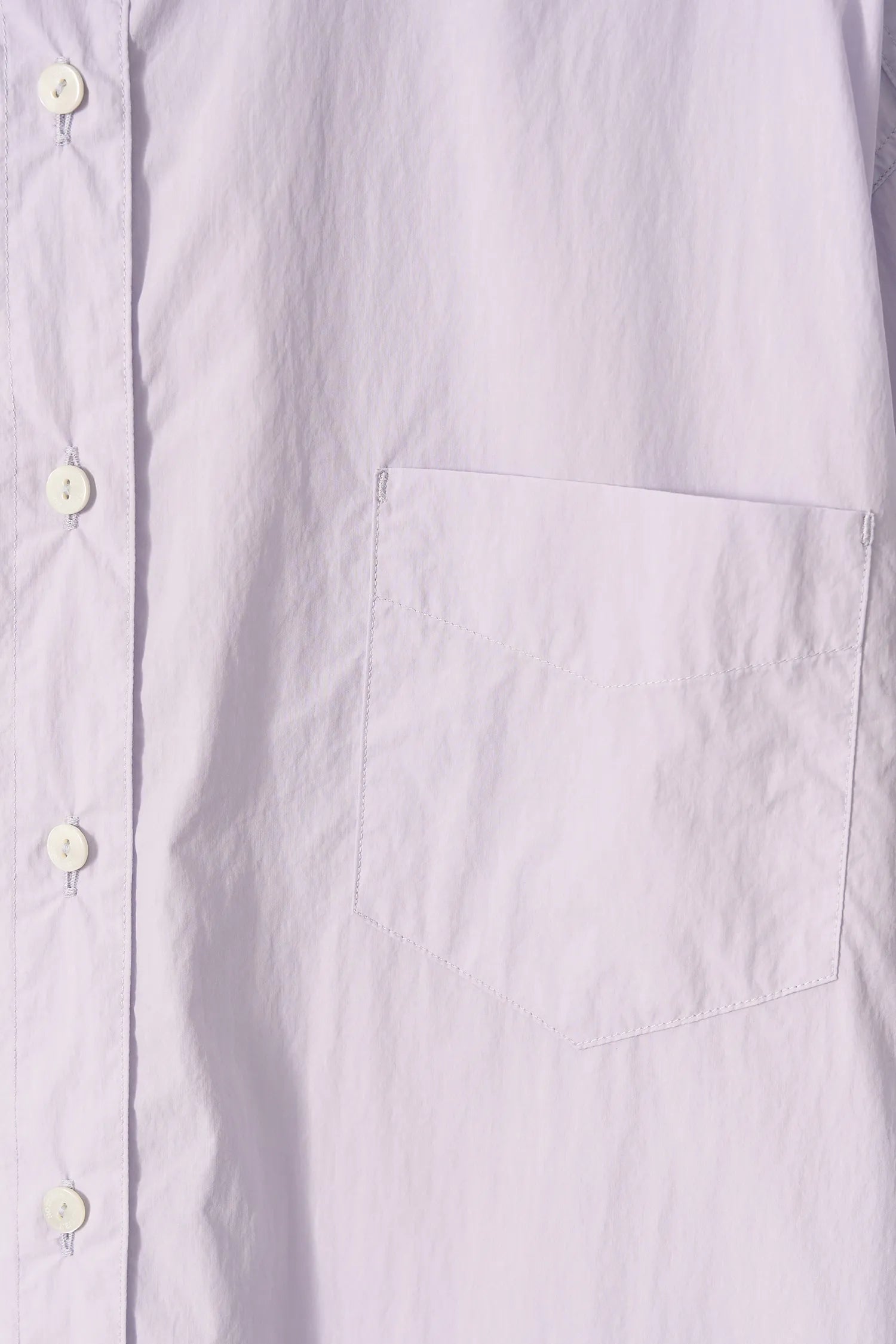Nothing Written Sunne Shirt Lavender chest pocket detail