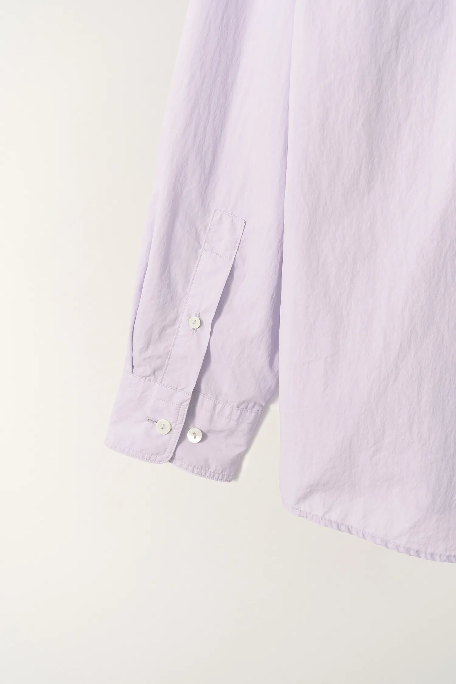 Nothing Written Sunne Shirt Lavender sleeve cuff detail