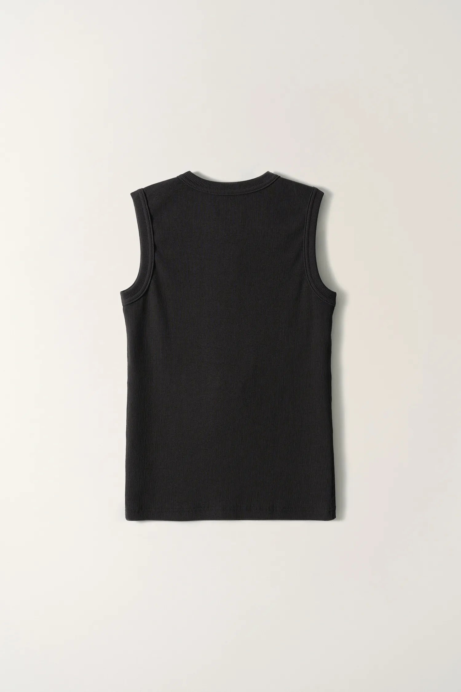 Nothing Written Tina Henley Neck Sleeveless Washed Black back view