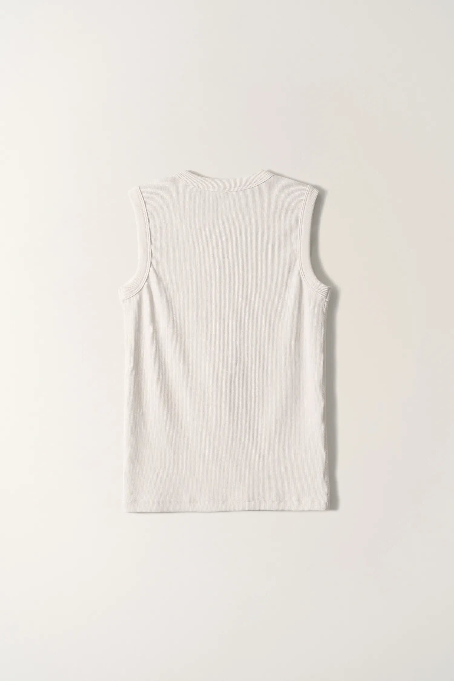 Nothing Written Tina Henley Neck Sleeveless Washed White back view