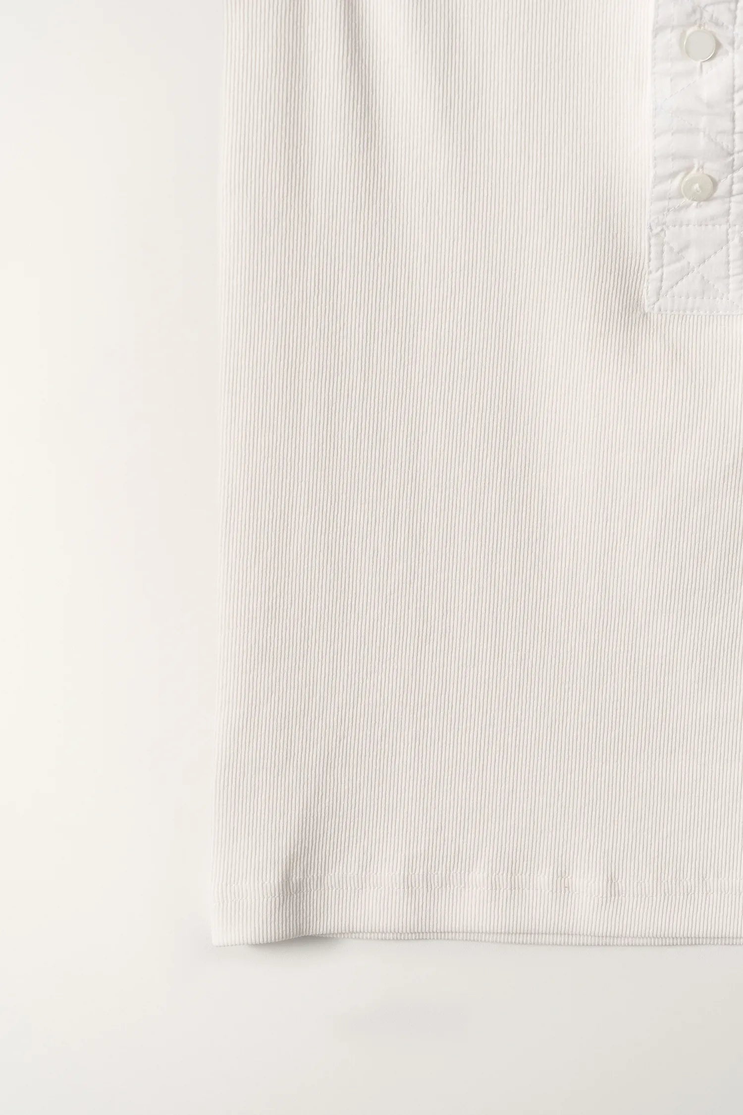 Nothing Written Tina Henley Neck Sleeveless Washed White hem detail
