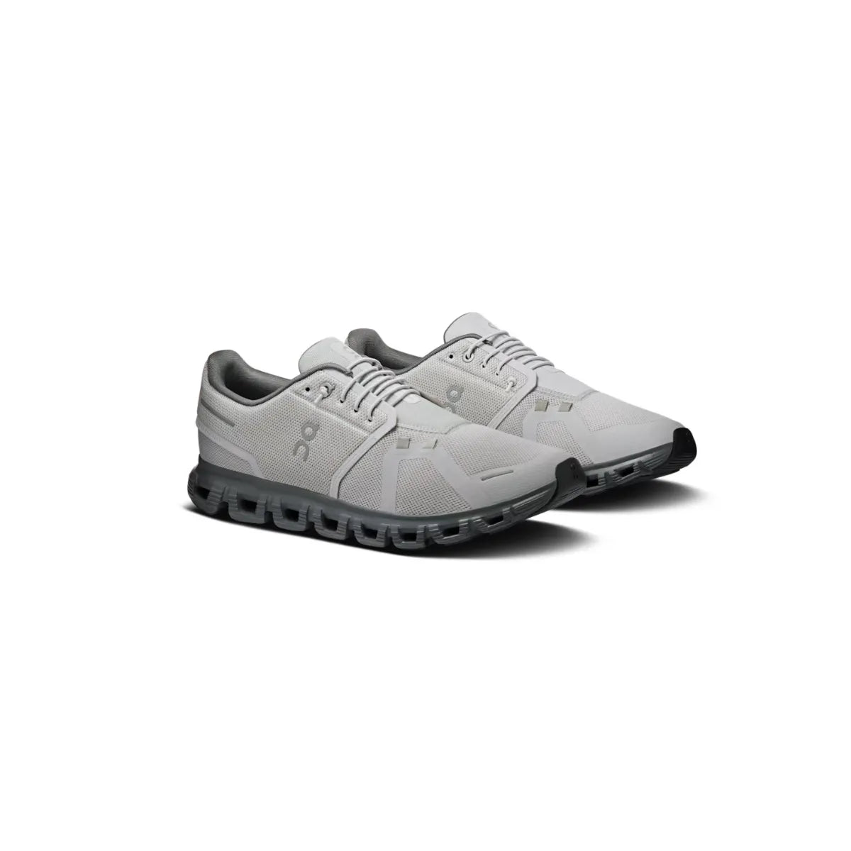 On Cloud 6 men's running shoes in Wolf Rock front angle view