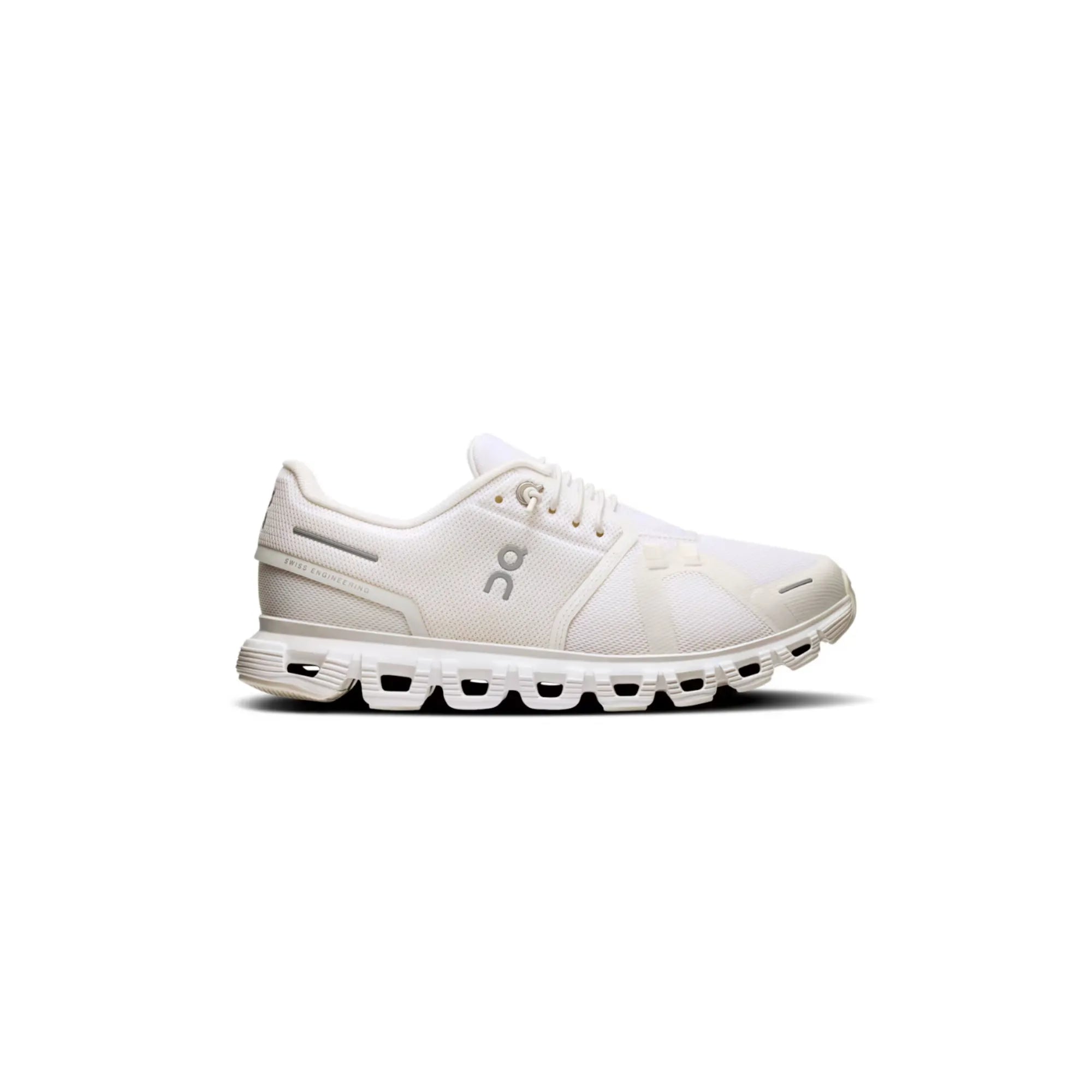 On Cloud 6 White White side view