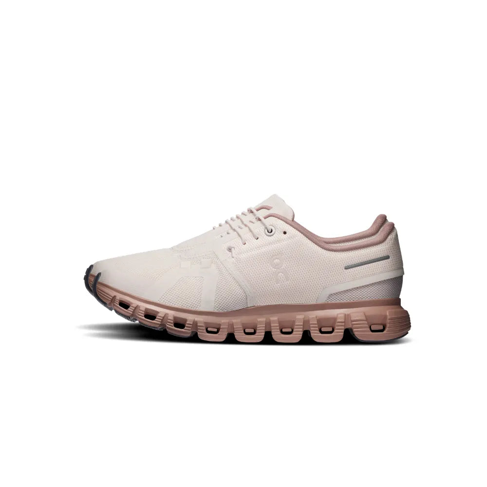 Right side view of On Cloud 6 Women's Oyster Biscuit