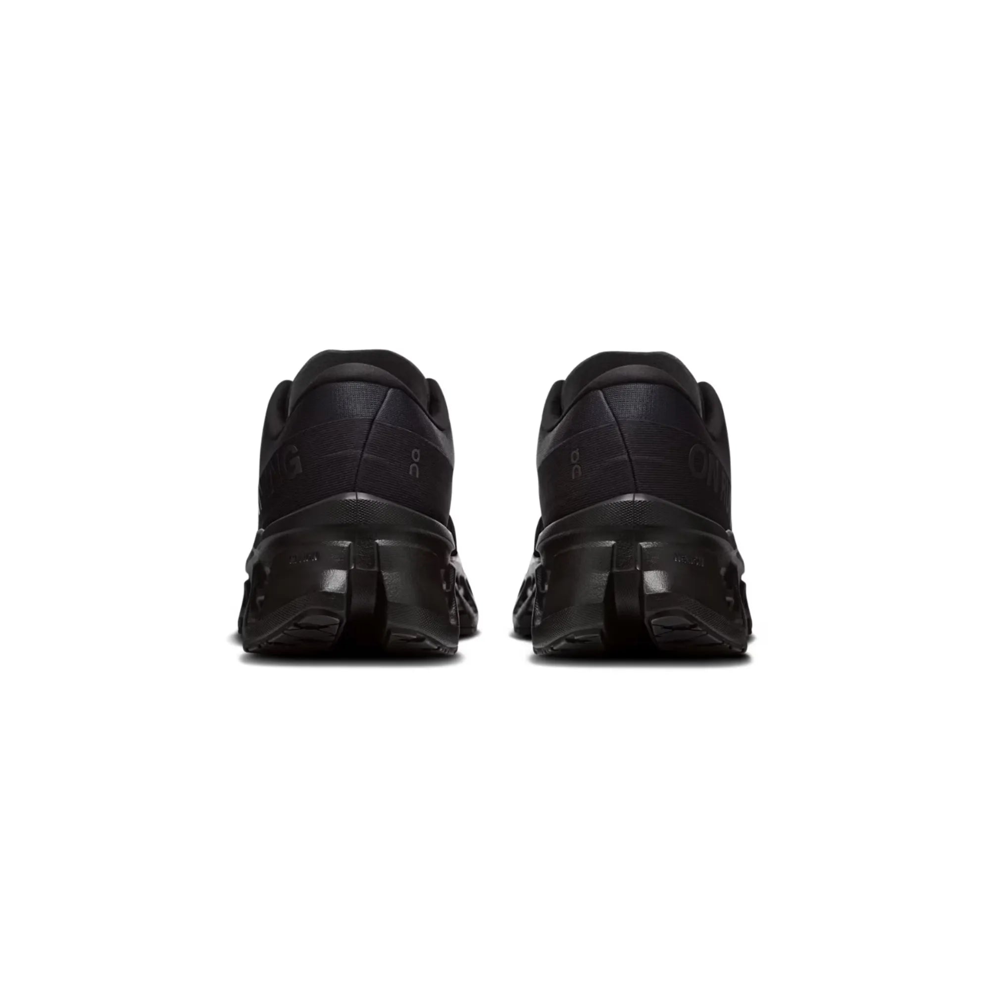 On Men's Cloudmonster 3 Black Black back view