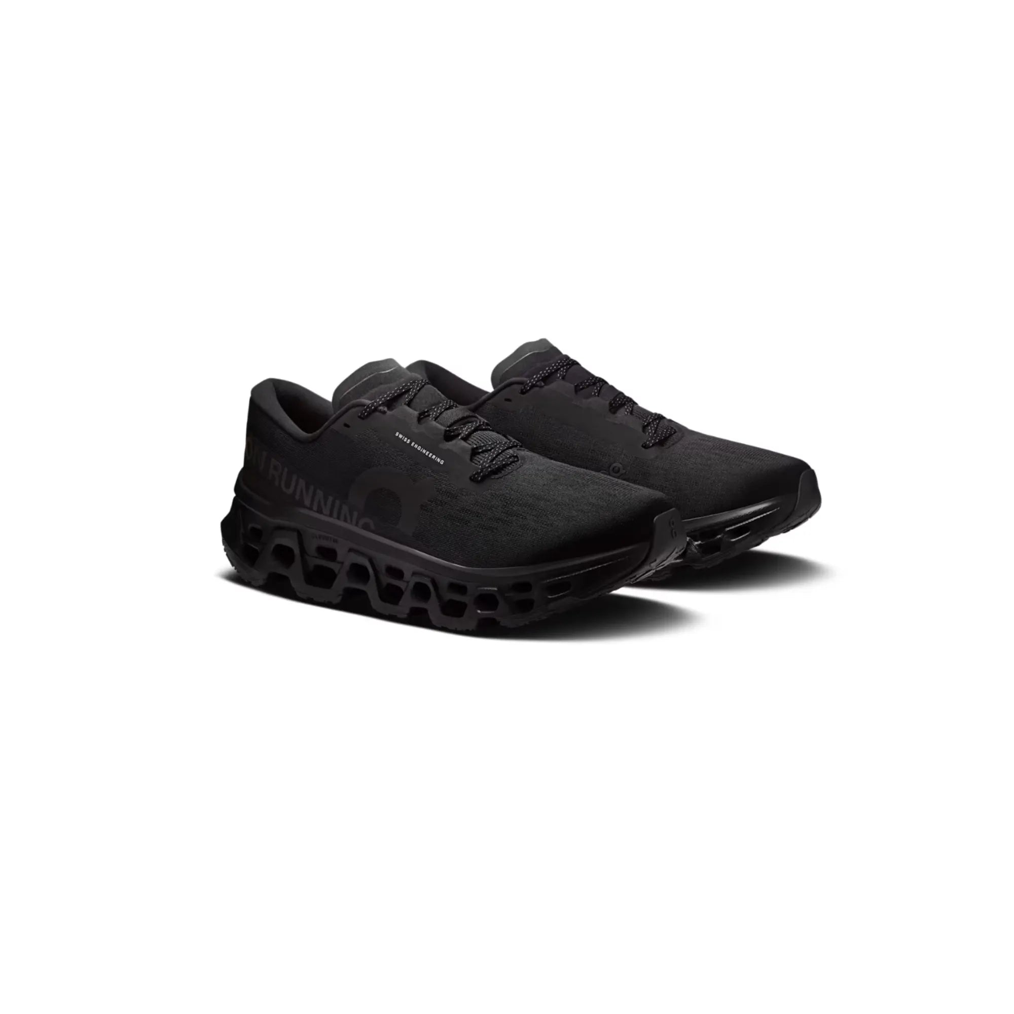 On Men's Cloudmonster 3 Black Black pair view