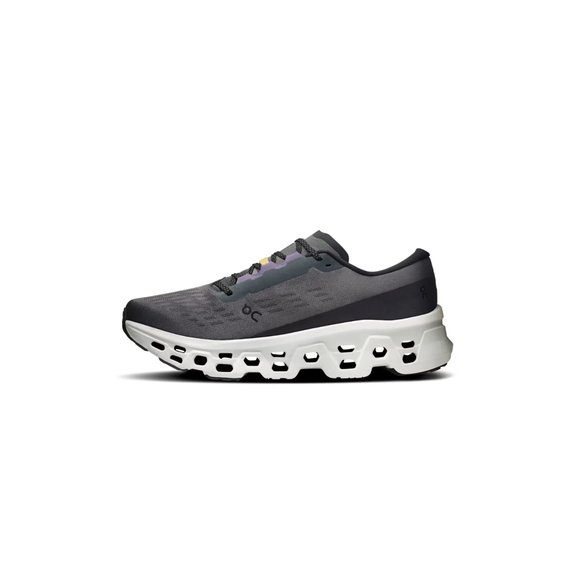 On Men's Cloudmonster 3 Eclipse Frost lateral side view